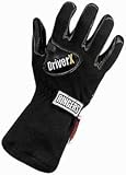 Ringers Gloves - DriverX CarbonX Thermal GlovesSingle Layer SFI-1 BlackSize: M (1-Pair)