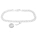 Sterling Silver Field Hockey Stick on 4 Millimeter Charm Bracelet