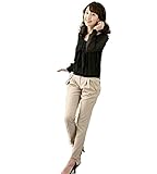 (ディーコッテ) D'Kotte レディース マタニティー ズボン パンツ ウエスト サイズ調整 オフィス 通勤 150404-1(ベージュ-s)