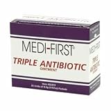 Triple Antibiotic Cream Ointment - 25 ct Box Individual Units 0.9g (Health and Beauty)