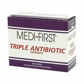 Triple Antibiotic Cream Ointment - 25 ct Box Individual Units 0.9g