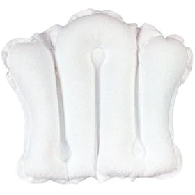 Click here to buy Terry Covered Bath Pillow - White, 1 ea ( Five Pack) by Earth Therapeutics.