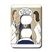 Rich Diesslins Funny General Cartoons - X-Ray Overdose - Light Switch Covers - 2 plug...
