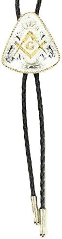 M &amp; F Western Men's Freemason Bolo Tie Multi One Size
