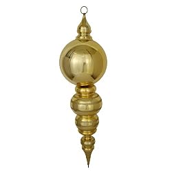 Large 39" Gold Shatterproof Finial Commercial Size Christmas Ornament Decoration