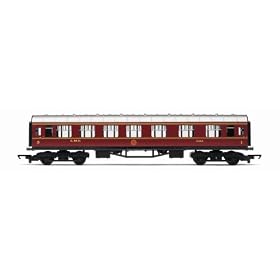 Hornby R4388 00 Gauge LMS Composite Coach Railroad Rolling Stock