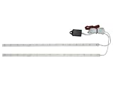 Produkt-Bild: Eufab 17733 LED Strip-Light, blau 15 LED , mit Lauflicht und Demo Funktion, 2 St&uuml;ck im Set