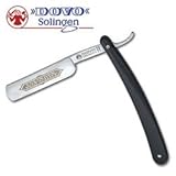 Dovo Black Synthetic Straight Razor Folding Knife