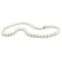 8-9 mm Freshwater Knotted Pearl Necklace, 18" in length