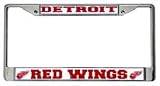 Detroit Red Wings Chrome License Plate Frame
