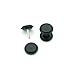 United Duo Solid Black - Acrylic Fake Plugs - Cheaters - 0G Gauge - 8mm