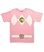 Mighty Morphin' Power Rangers Costume Adult T-shirts (Medium, Pink)