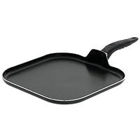 Mirro A7971384 Get A Grip Aluminum Nonstick 11-Inch Griddle Cookware, Black