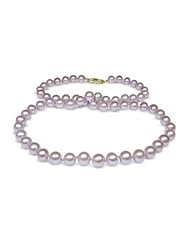 6.5x7mm Lavender Freshwater cultured pearl necklace