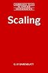 Scaling (Cambridge Texts in Applied Mathematics)