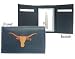 Sporting Goods : Texas Longhorns Embroidered Leather Tri-Fold Wallet - College Athletics Sports Merchandise