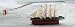 MINIATURE TALL SHIP IN GLASS BOTTLE RIGGED MODEL BARQUE