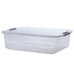 Iris Buckle Up Boxes - Clear (30 qt.) (Set of 6)
