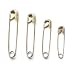 100 SAFETY PINS IN 4 SIZES. METAL. SPRING. FINGER GUARD. COSPLAY. SEWING CLOTHES