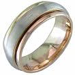 Tricolor Bare and Inimitable Wedding Band