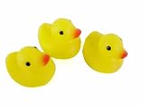 French Baby bath time rubber duck duckies trio NEW set