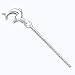 Sterling Silver 10 inch Hollow Polished 3-Dimensional Dolphin Anklet - 10 inch