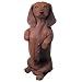 dachshund26 - Sandicast Red Dachshund Sitting Pretty Original Size Figurine