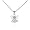 Eve's Addiction Touched By An Angel CZ Sterling Silver Necklace, 16 inches