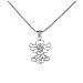 Touched By An Angel CZ Sterling Silver Necklace