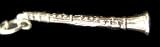 .925 Sterling Silver Clarinet Charm