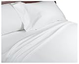 500-Thread-Count Cotton Sateen King Sheet Set, White