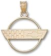 Chevy Corvette C4 Logo 11/16" Charm/Pendant -14K/10K, Stainless Steel or Gold Plated