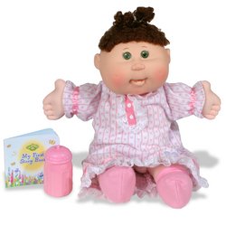 Cabbage Patch Kids Babies Messy Face 14 Baby Caucasian girl in brunette hair by Play Along