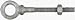 National #N245-183 1/2x10 Galvanized Eye Bolt