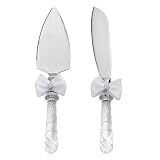 Wilton Rhinestone Cake Knife and Server Set - Stainless Steel/ Acrylic