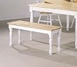 Coaster Furniture Natural and White Bench By Coaster Furniture