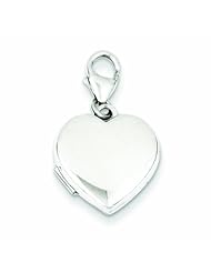 Genuine .925 Sterling Silver 15mm Heart Locket 2 Grams. 100% Satisfaction Guaranteed.