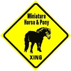 Cover image : MINIATURE HORSE & PONY CROSSING sign