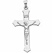 14Kt White Gold Consecrated Cross Fashion Pendant