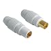 Hama Koax-Stecker und Koax-Kupplung im Set, vergoldet