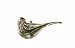 Tag Textured Clear Blown Glass Bird, Christmas Ornaments, Set of 4