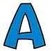 READY LETTER 4 INCH PLAYFUL BLUE