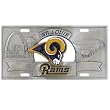 St. Louis Rams Zinc License Plate - NFL Football Fan Shop Sports Team Merchandise