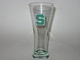 MICHIGAN STATE SPARTANS 12 oz. Flared Logo Bottoms Up Pilsner Beer Glass