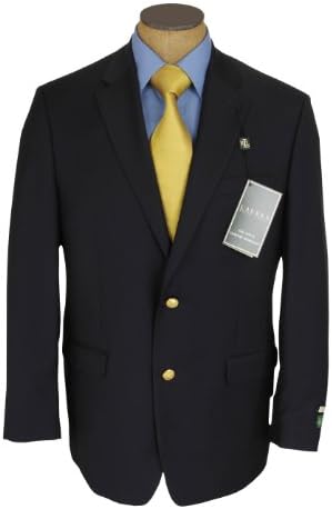 Ralph Lauren Mens 2 Button Navy Blue Wool Blazer Sport Coat Jacket
