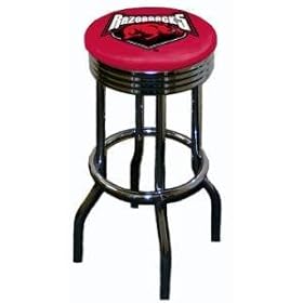 Click here to buy TWO Arkansas 30 Retro Swivel Bar Stools - NCAA Team by Sports Fan.