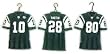 New York Jets Jersey Magnet Set - FOOTBALL Sports Merchandise