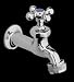 Oratorio Brilliant Chrome Outdoor Faucet