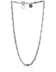 LOIS HILL "Links" Granulated Squared Link Necklace