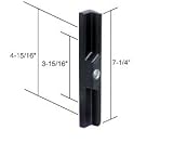 CRL Black Outside Pull, 3-15/16 or 4-15/16 Screw Holes, Diecast